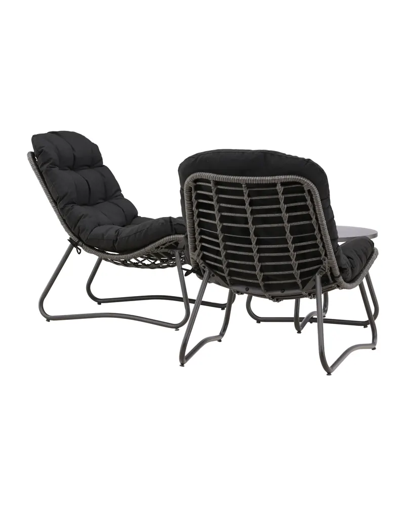 Cala Gartenlounge mit zwei Loungesesseln und rundem Tisch, Ansicht 11