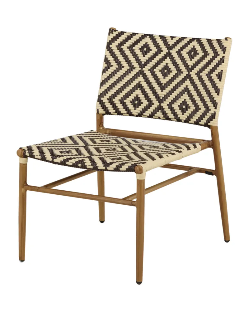 Calapan Gartensessel mit Rautenmuster aus Polyrattan