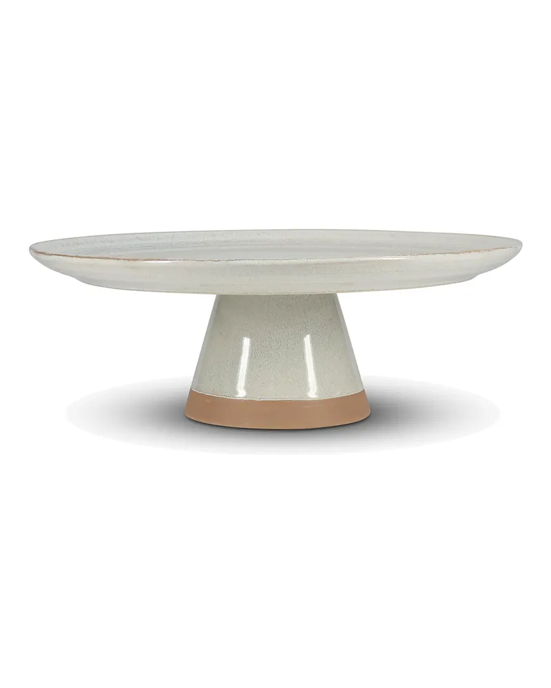 Cameo Etagere aus Steinzeug mit reaktiver Glasur, Ø 33,5 cm, Beige