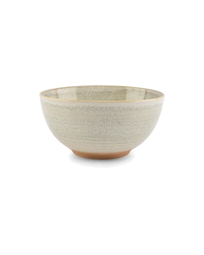 Cameo Schale aus glasiertem Steinzeug, Beige oder Grün