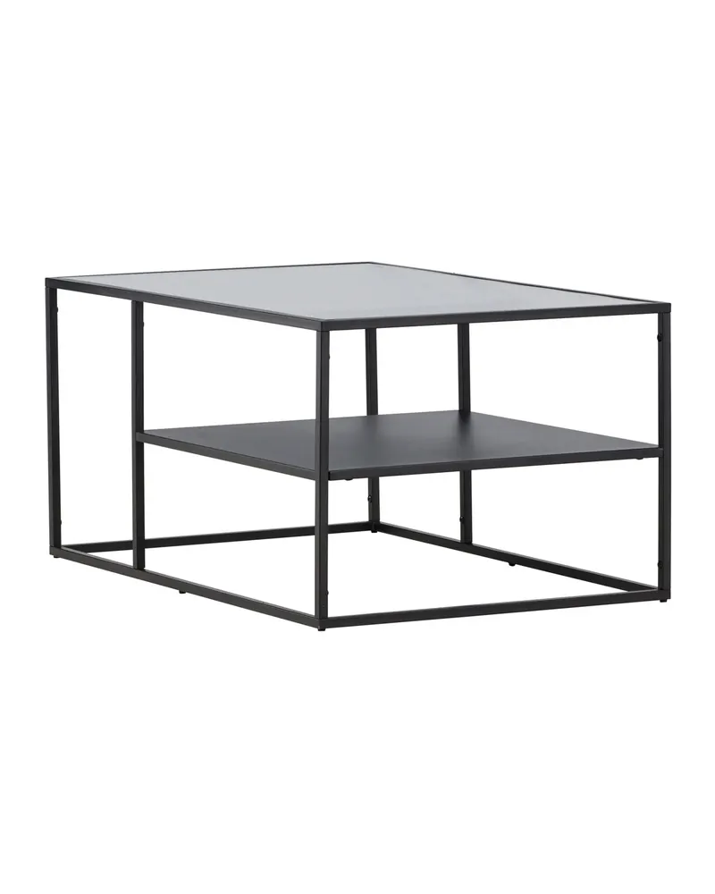 Campinas Couchtisch aus Glas und Stahl mit Ablage, Ansicht 7