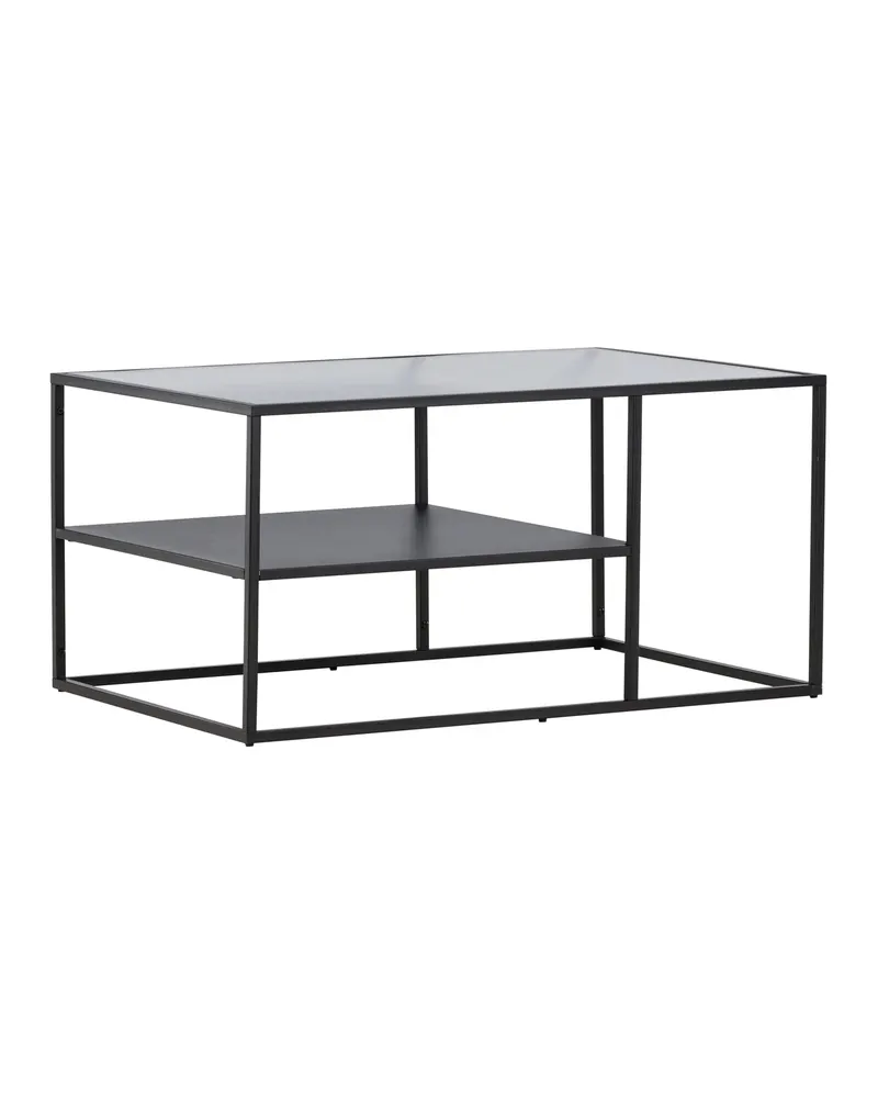 Campinas Couchtisch aus Glas und Stahl mit Ablage, Ansicht 9