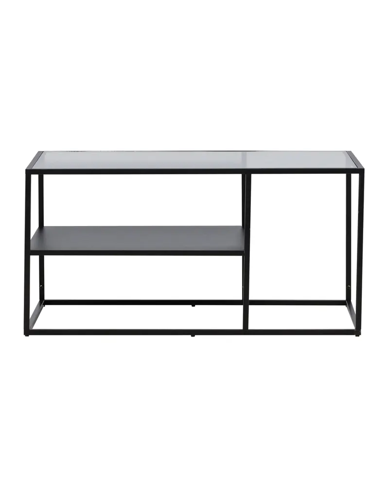 Campinas Couchtisch aus Glas und Stahl mit Ablage, Ansicht 10