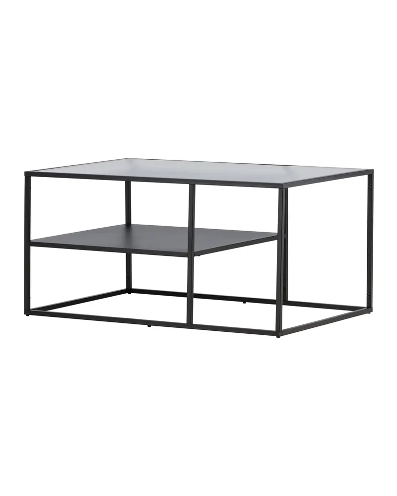 Campinas Couchtisch aus Glas und Stahl mit Ablage, Ansicht 11