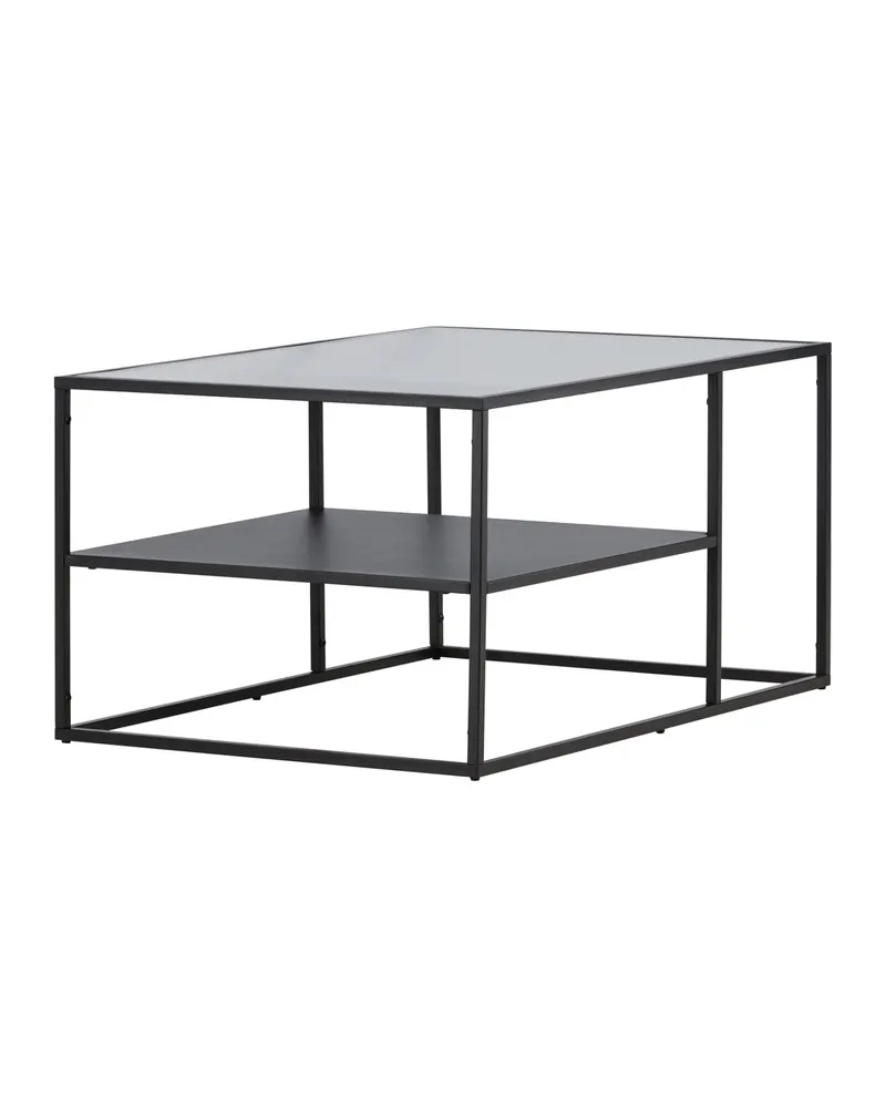 Campinas Couchtisch aus Glas und Stahl mit Ablage, Ansicht 6