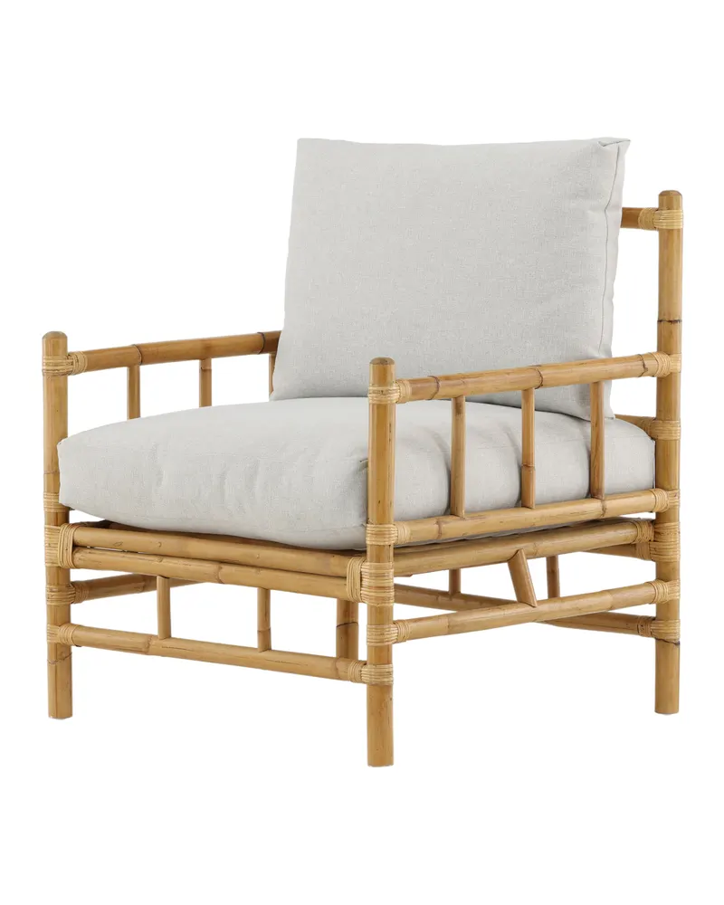 Cane Loungesessel aus Rattan mit Kissen, Ansicht 3