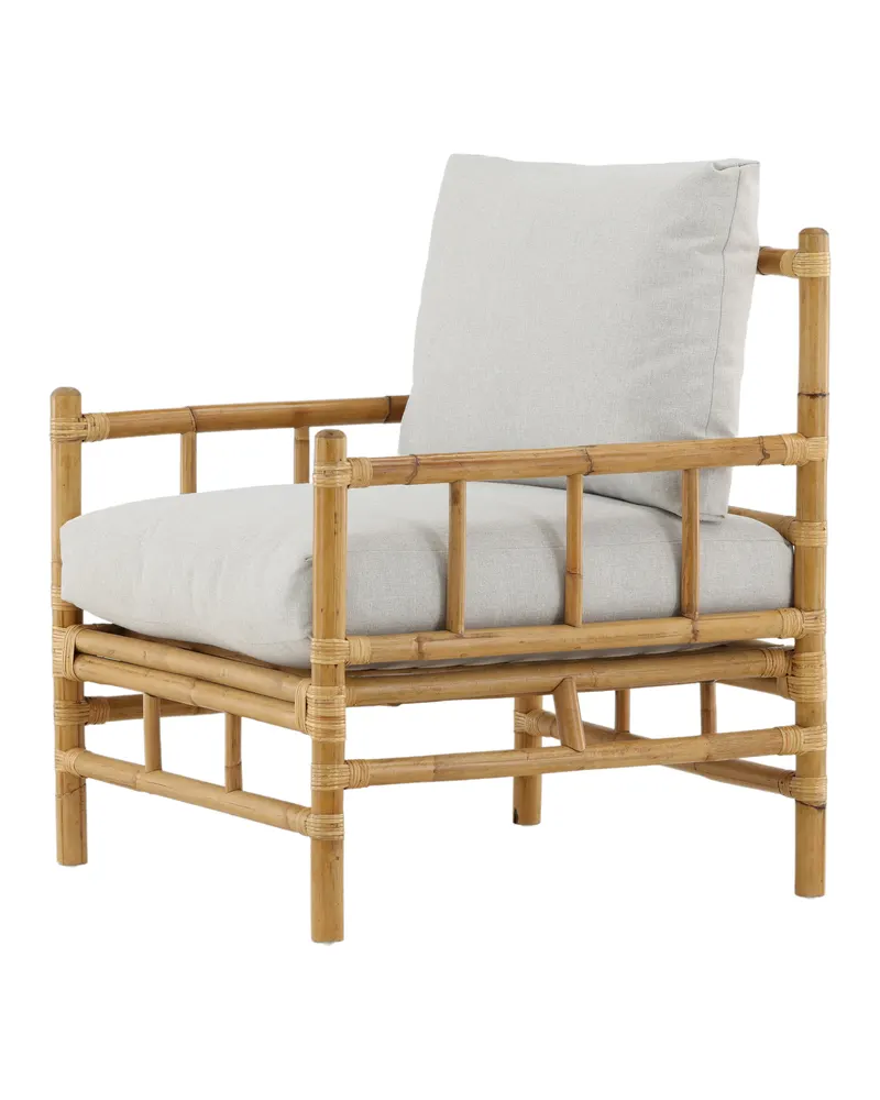 Cane Loungesessel aus Rattan mit Kissen, Ansicht 4