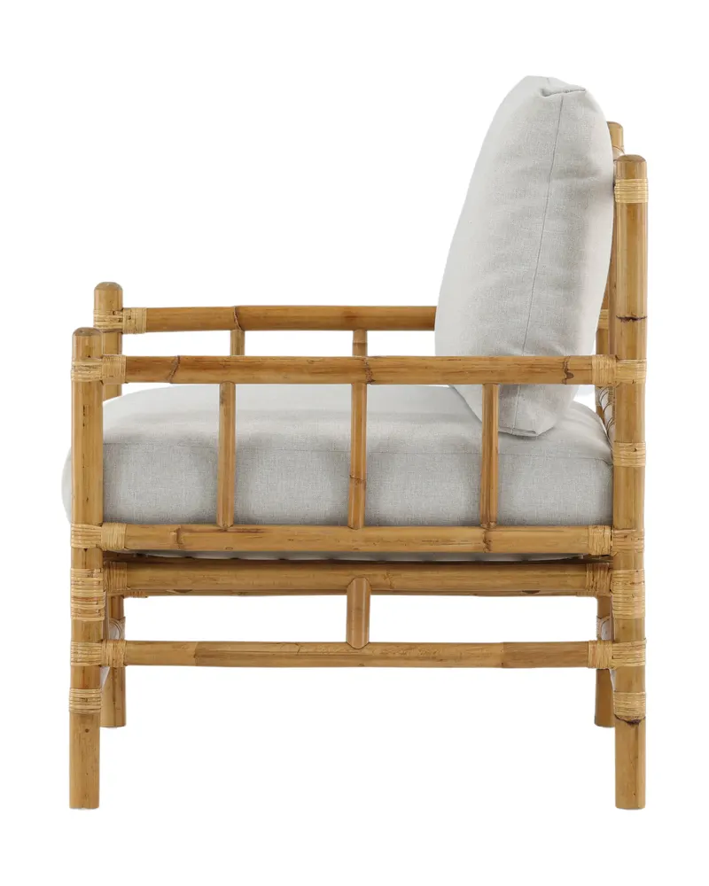 Cane Loungesessel aus Rattan mit Kissen, Ansicht 5