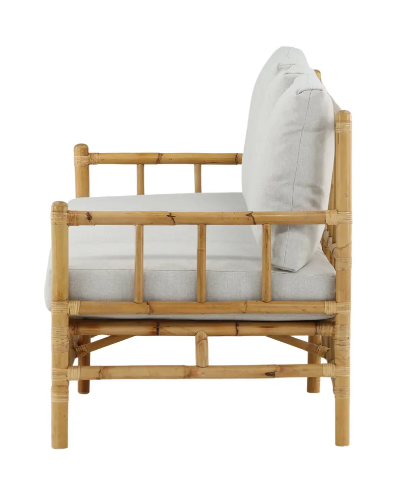 Cane Rattansofa mit Sitz- und Rückenkissen, Ansicht 10