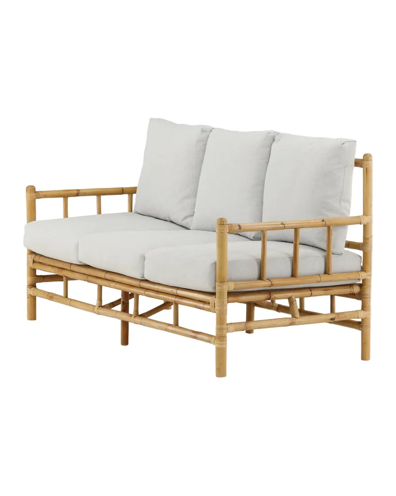 Cane Rattansofa mit Sitz- und Rückenkissen, Ansicht 2