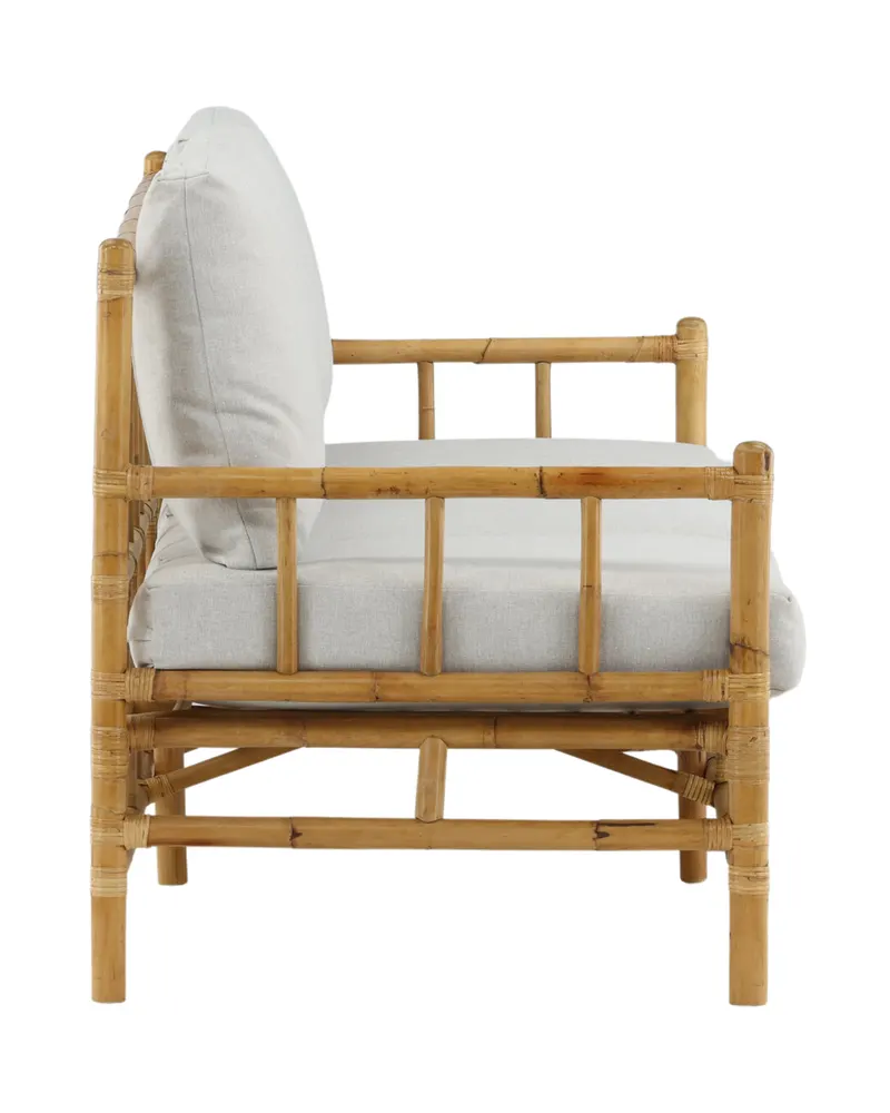 Cane Rattansofa mit Sitz- und Rückenkissen, Ansicht 6