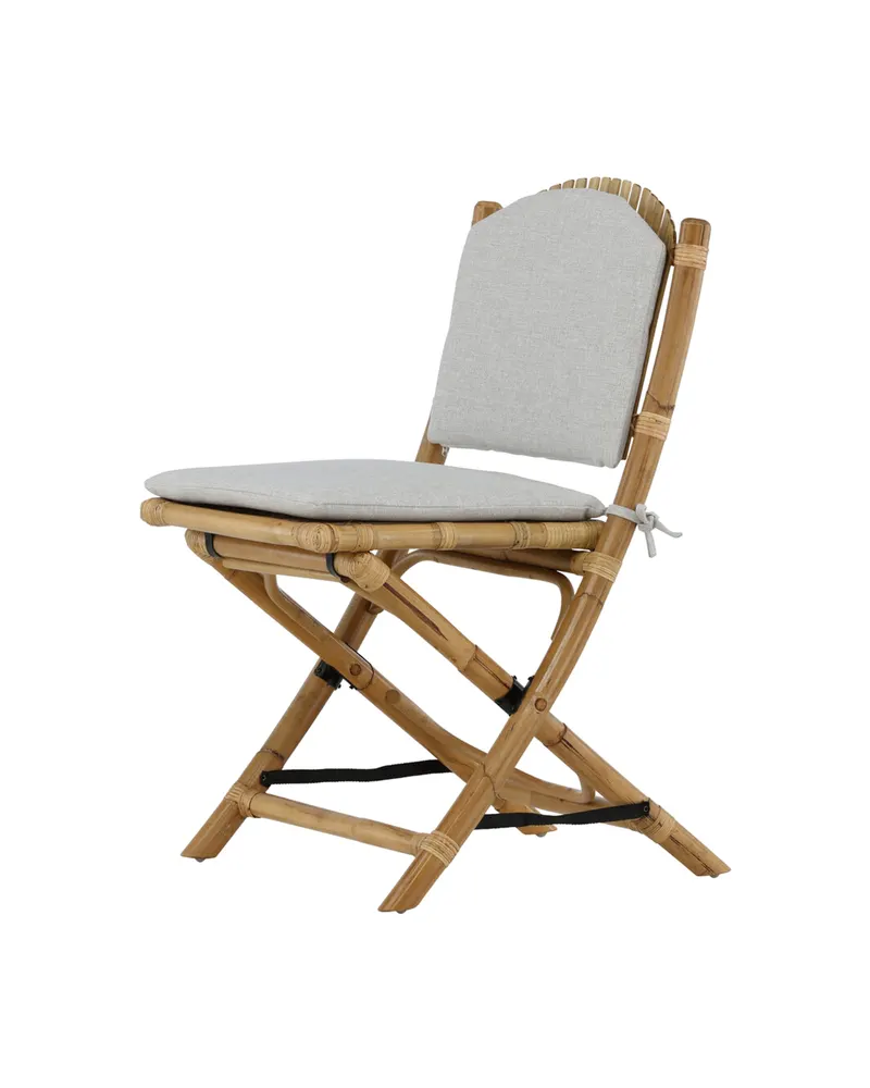 Cane klappbarer Gartenstuhl aus Rattan mit Sitzkissen, Ansicht 7