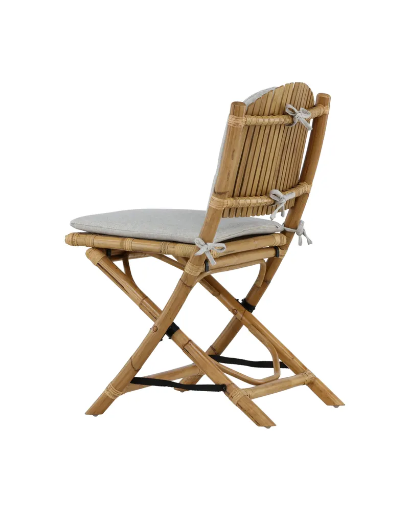 Cane klappbarer Gartenstuhl aus Rattan mit Sitzkissen, Ansicht 9