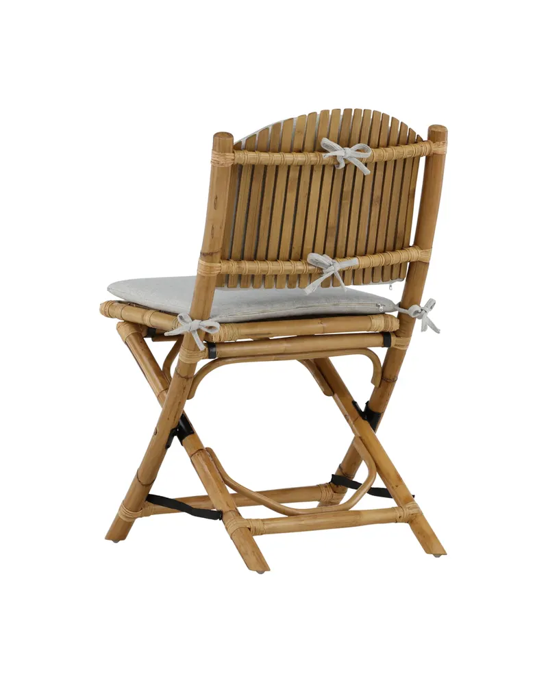 Cane klappbarer Gartenstuhl aus Rattan mit Sitzkissen, Ansicht 6