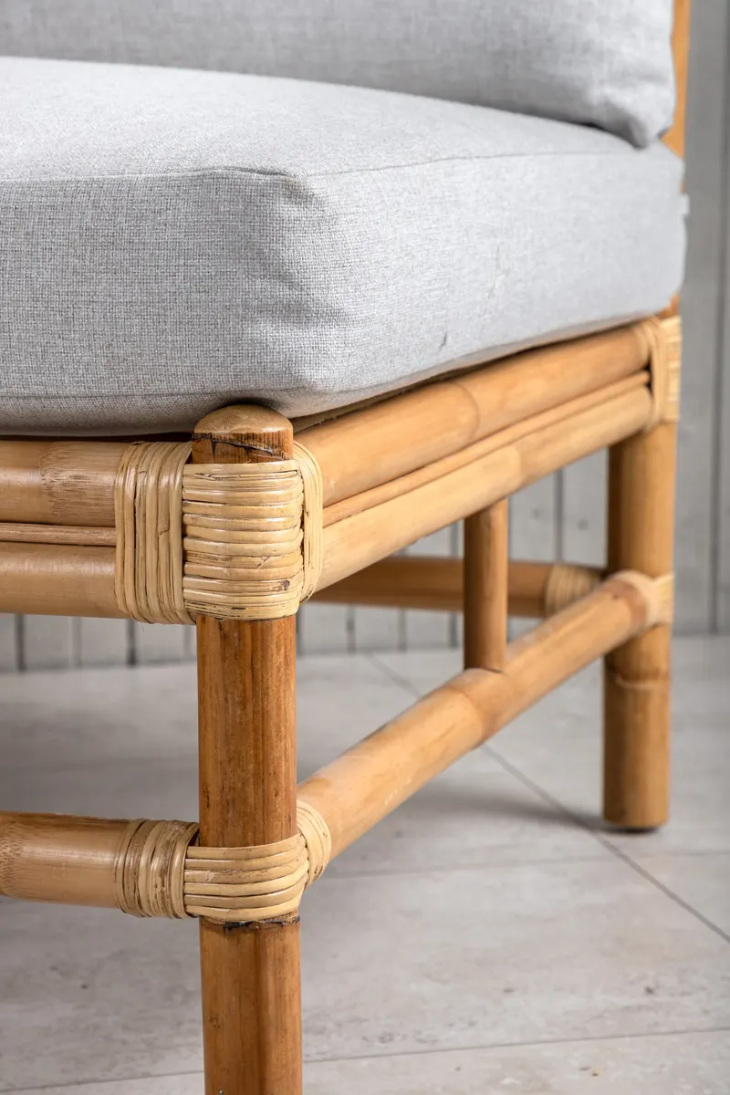 Cane Loungemodul aus Rattan in 75 × 71 × 72 cm, im Wohnraum, Ansicht 2