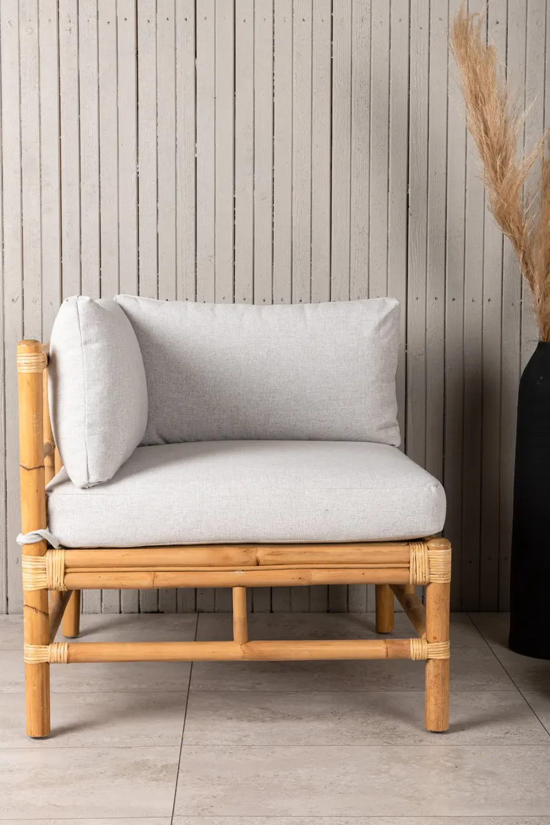 Cane Loungemodul aus Rattan in 76 × 70 × 75 cm, im Wohnraum, Ansicht 2