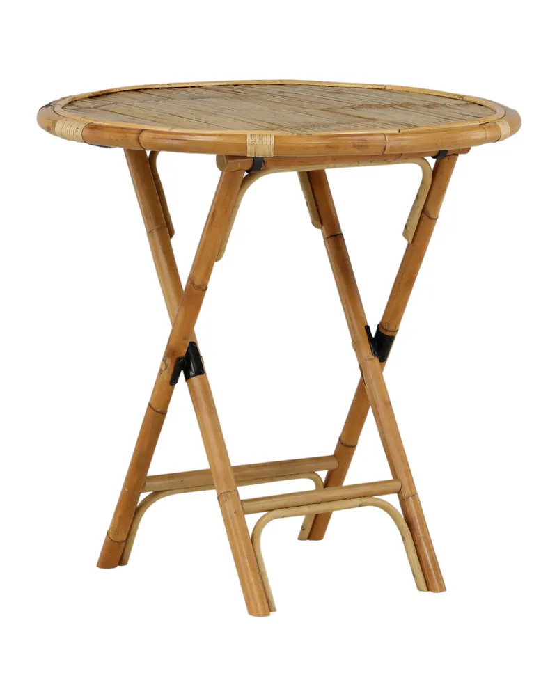 Cane runder Bistrotisch aus Bambus und Rattan, Ansicht 9