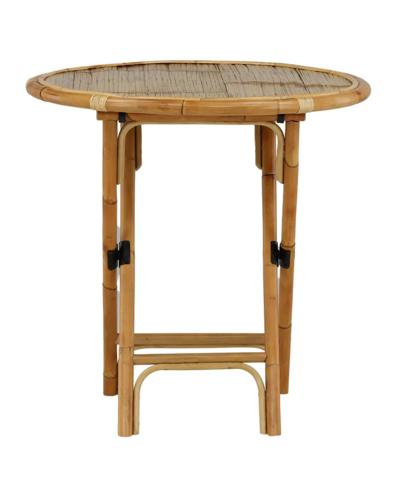 Cane runder Bistrotisch aus Bambus und Rattan, Ansicht 10