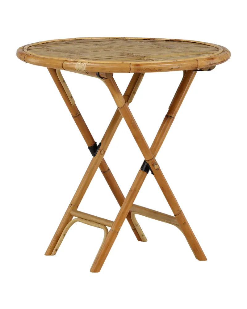 Cane runder Bistrotisch aus Bambus und Rattan, Ansicht 12