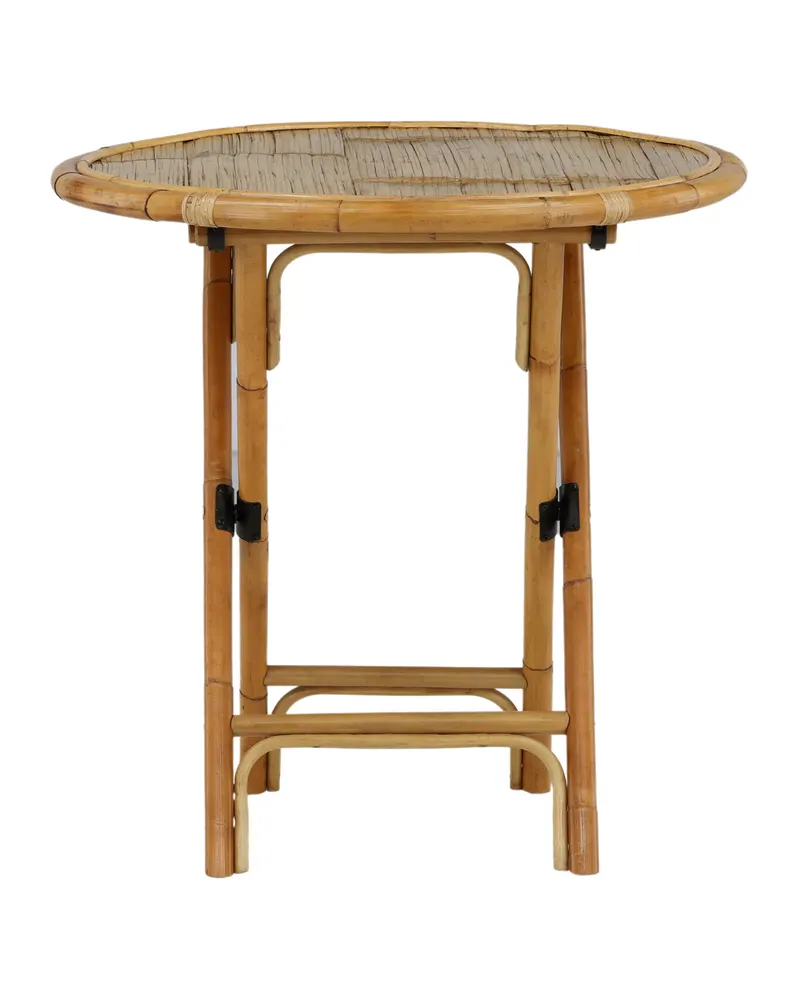 Cane runder Bistrotisch aus Bambus und Rattan, Ansicht 2