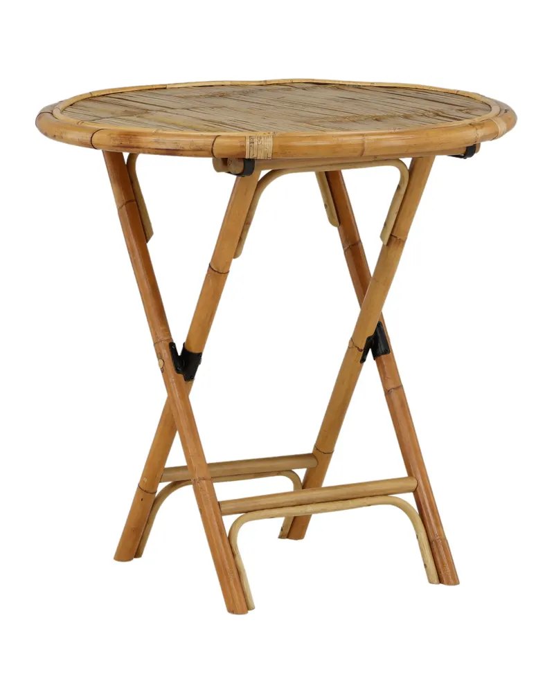 Cane runder Bistrotisch aus Bambus und Rattan, Ansicht 4