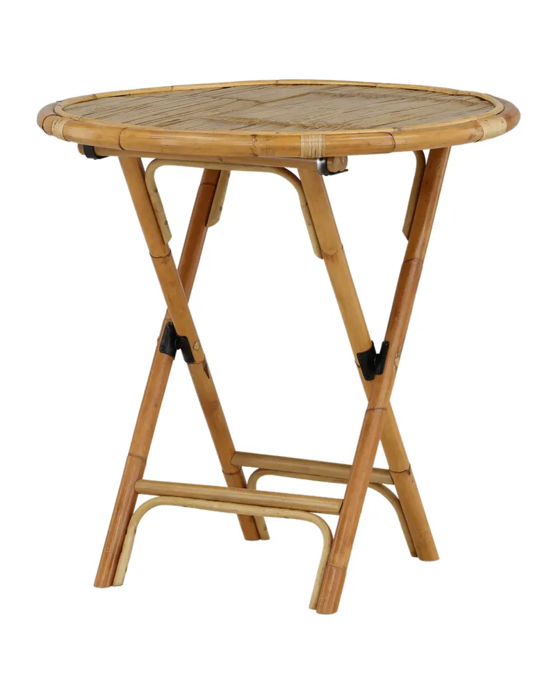 Cane runder Bistrotisch aus Bambus und Rattan, Ansicht 5