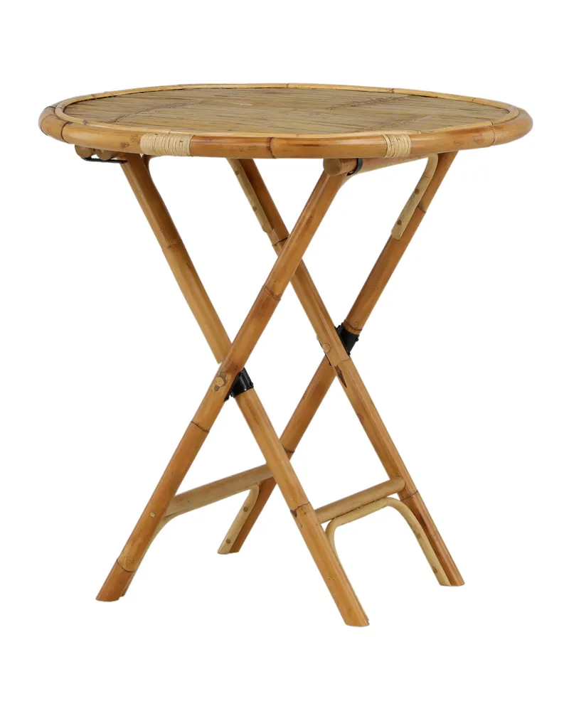 Cane runder Bistrotisch aus Bambus und Rattan, Ansicht 8