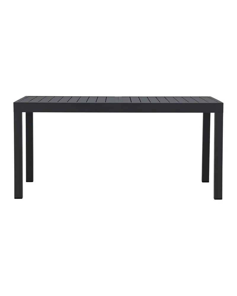 Capo ausziehbarer Gartentisch aus Aluminium, 160 bis 240 cm, Schwarz