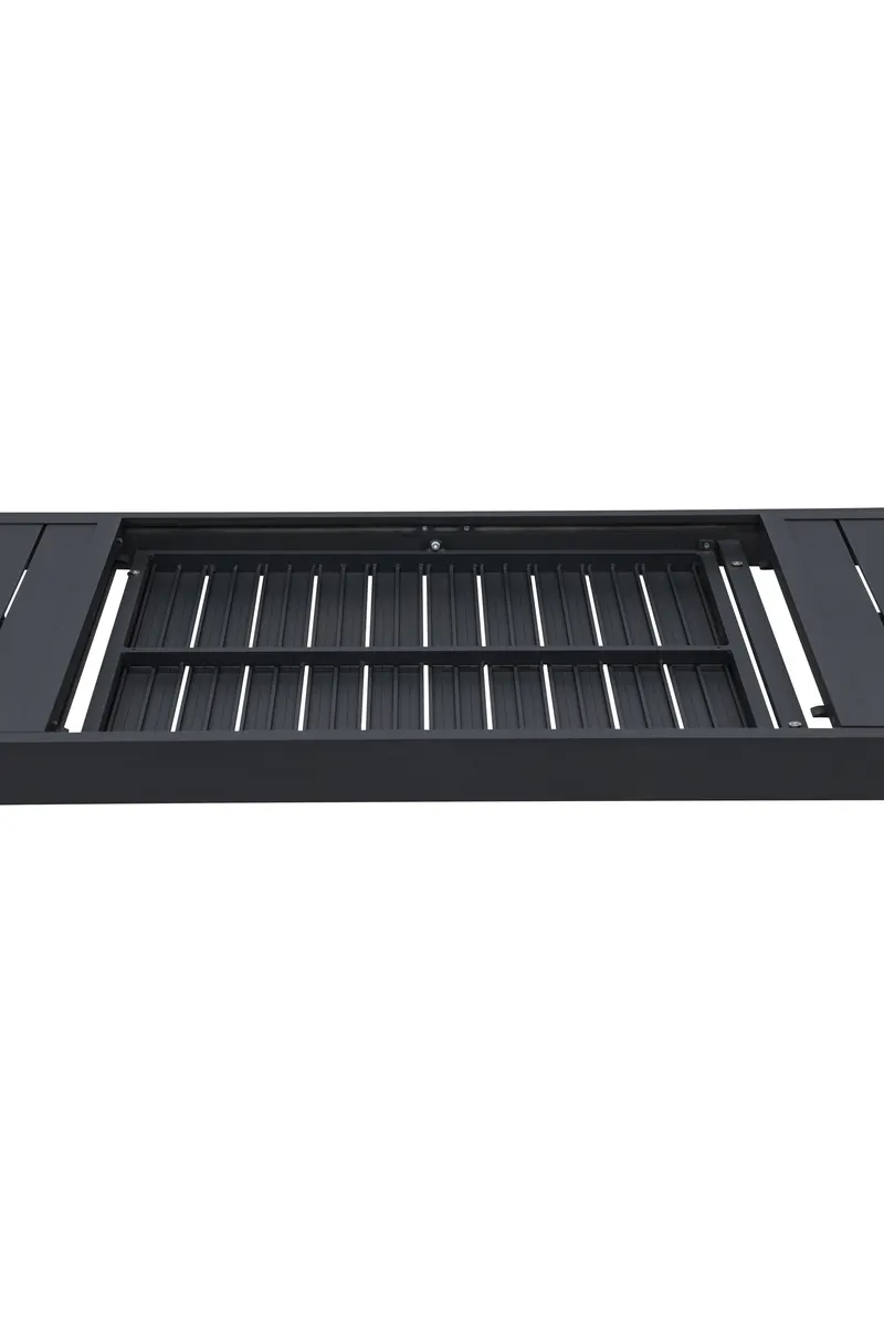 Capo ausziehbarer Gartentisch aus Aluminium in Schwarz, Ansicht 5