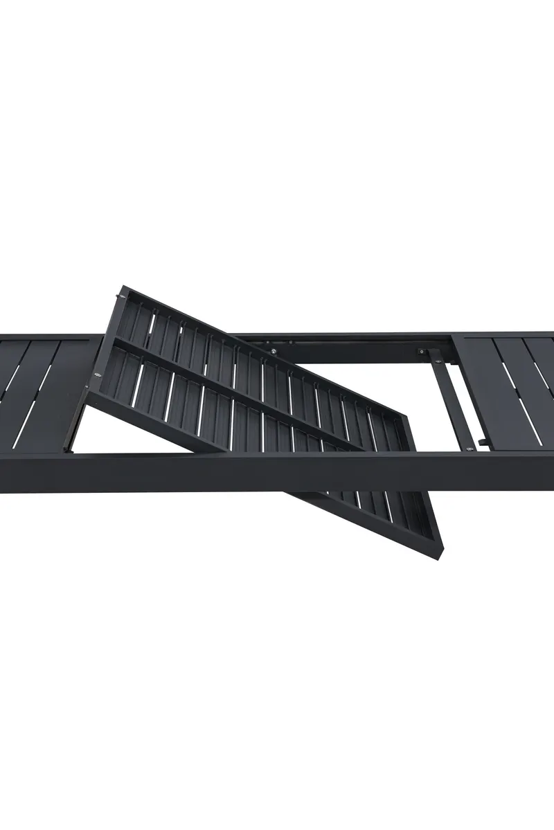 Capo ausziehbarer Gartentisch aus Aluminium in Schwarz, Ansicht 6