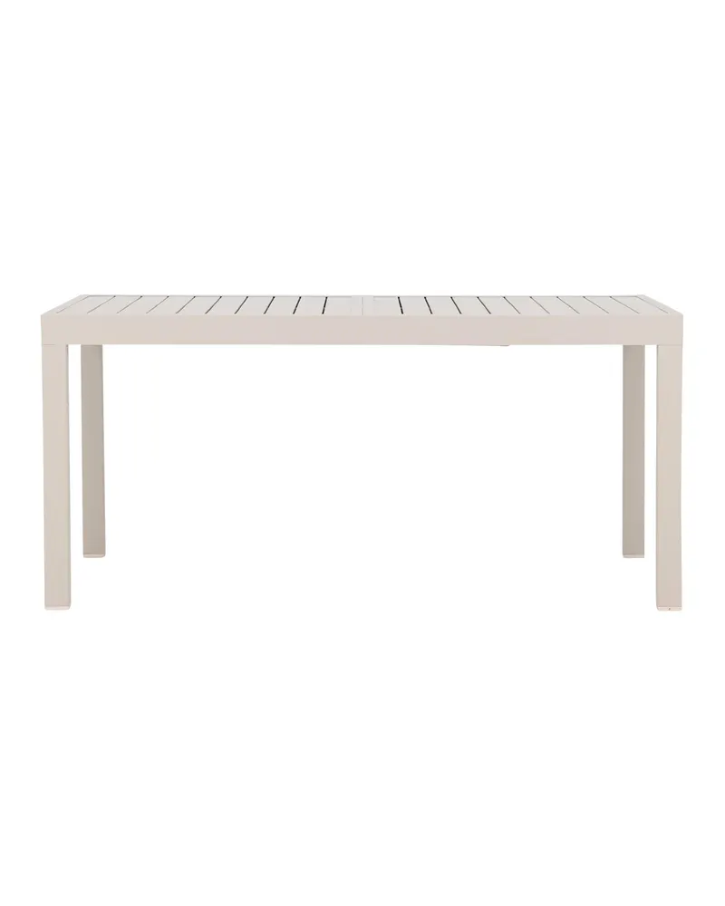 Capo ausziehbarer Gartentisch aus Aluminium in Beige, Ansicht 1