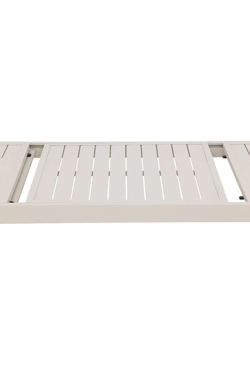 Capo ausziehbarer Gartentisch aus Aluminium in Beige, Ansicht 4