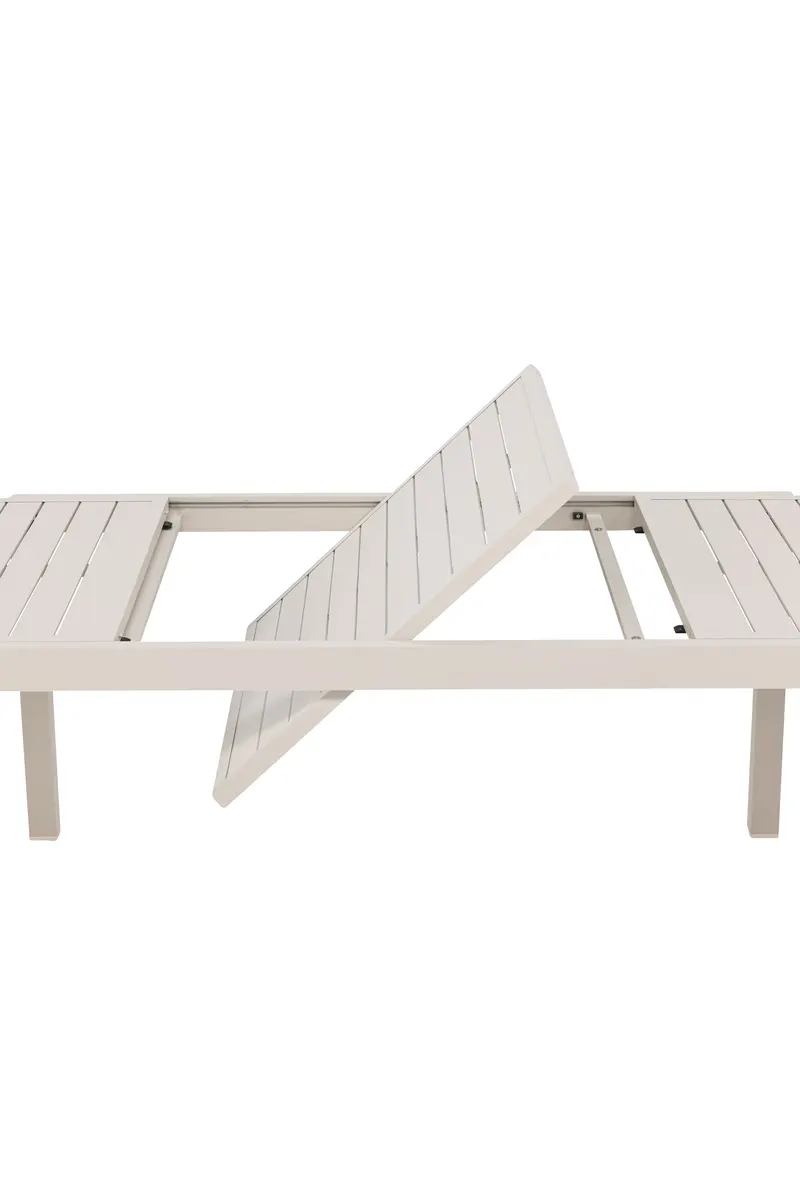 Capo ausziehbarer Gartentisch aus Aluminium in Beige, Ansicht 6