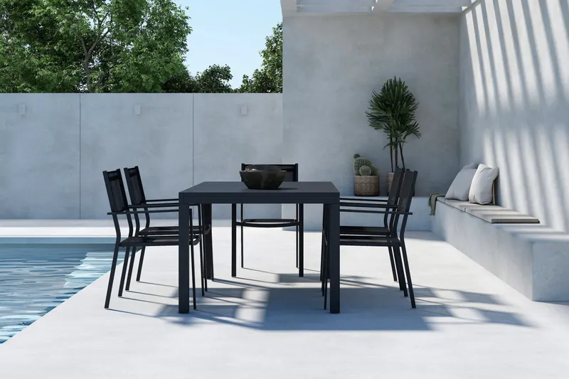 Capo & Copacabana Gartenmöbel-Set mit ausziehbarem Tisch und 6 Stühlen, im Wohnraum, Ansicht 3