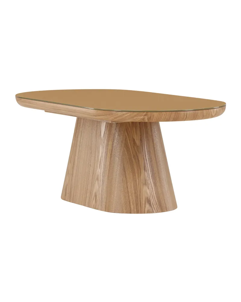 Castor ovaler Couchtisch 120 × 60 cm mit Glasplatte, Ansicht 6