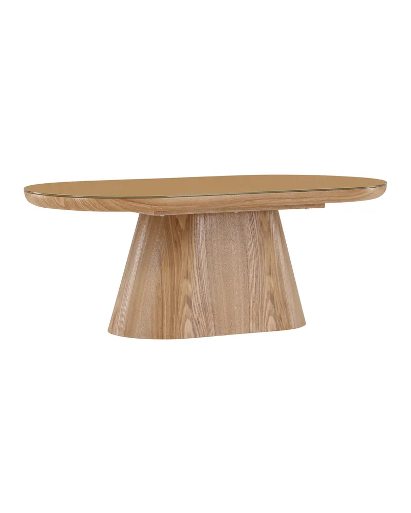 Castor ovaler Couchtisch 120 × 60 cm mit Glasplatte, Ansicht 9