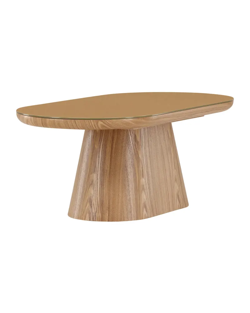 Castor ovaler Couchtisch 120 × 60 cm mit Glasplatte, Ansicht 2