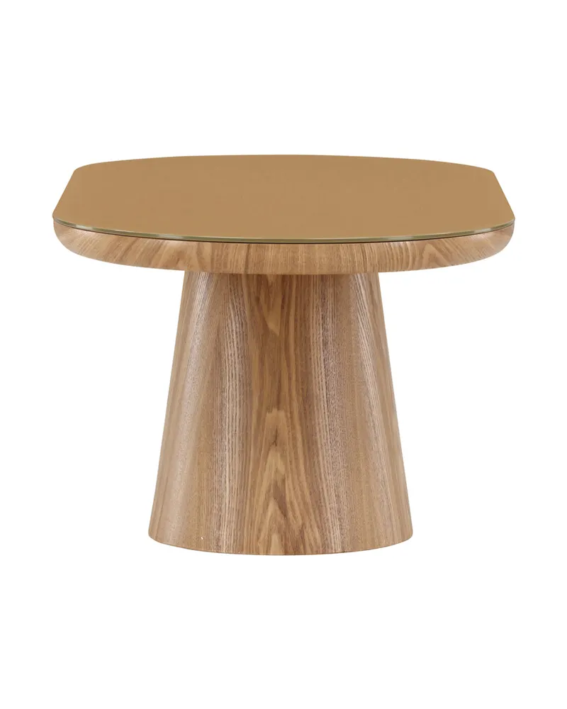 Castor ovaler Couchtisch 120 × 60 cm mit Glasplatte, Ansicht 3