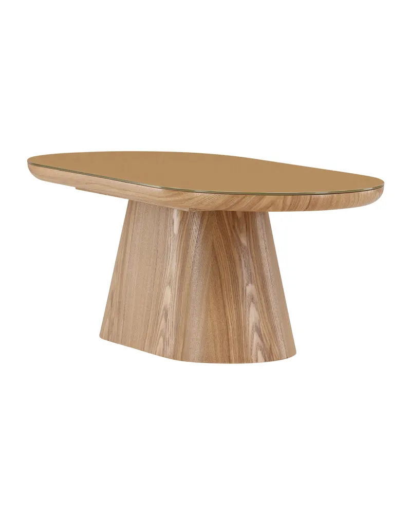 Castor ovaler Couchtisch 120 × 60 cm mit Glasplatte, Ansicht 4