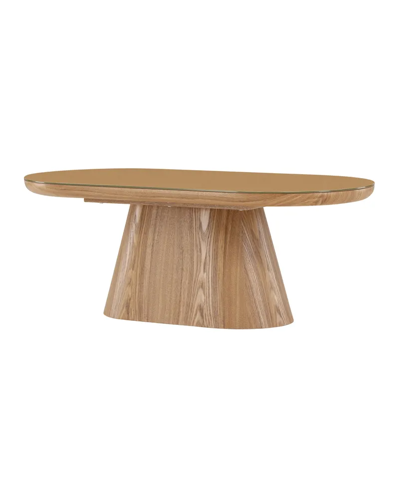 Castor ovaler Couchtisch 120 × 60 cm mit Glasplatte, Ansicht 5