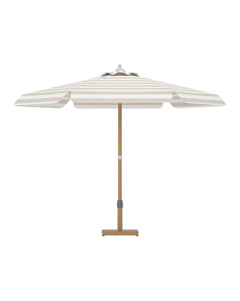 Cerox Sonnenschirm rund, Ø 270 cm in Beige, Gestell Braun, Ansicht 1