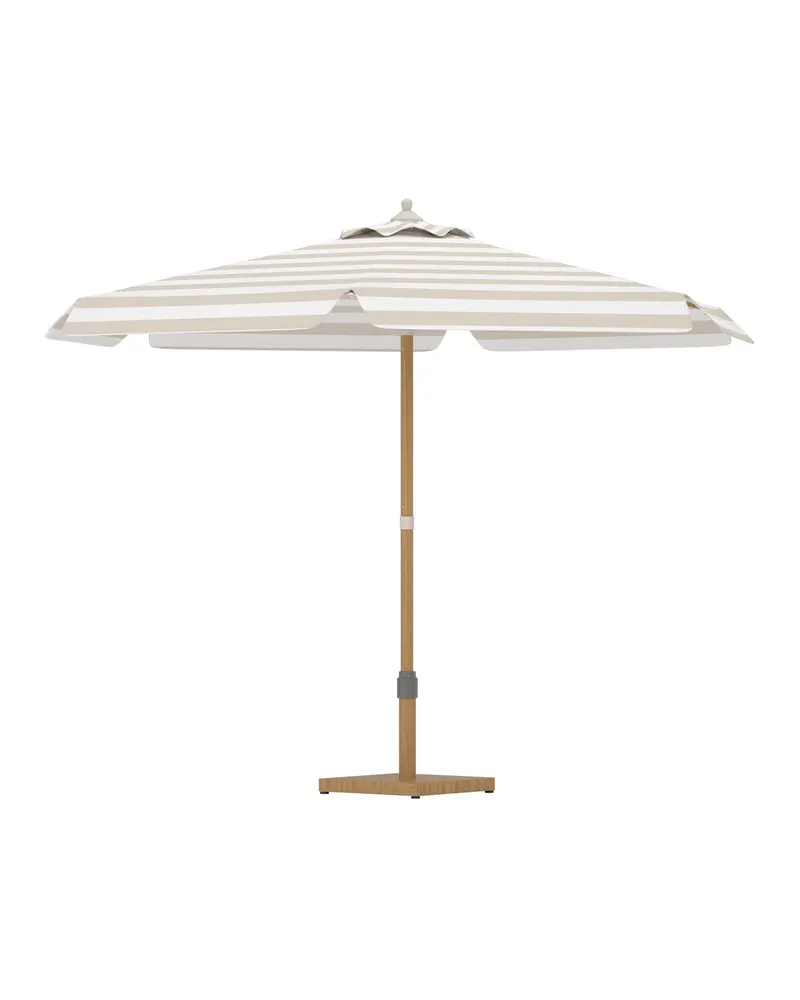 Cerox Sonnenschirm rund, Ø 270 cm in Beige, Gestell Braun, Ansicht 2