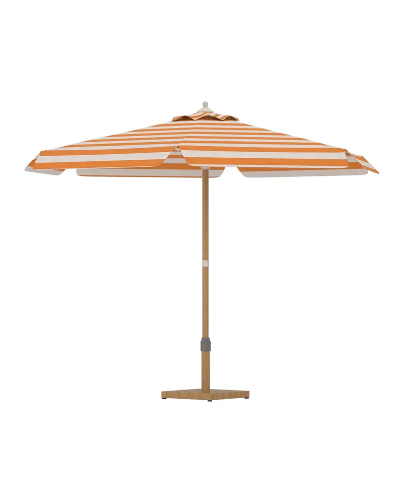 Cerox Sonnenschirm rund, Ø 270 cm in Pfirsich, Gestell Braun, Ansicht 2
