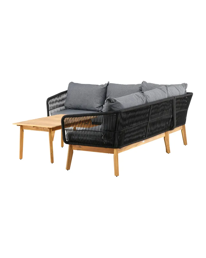 Chania Gartenlounge mit Ecksofa und Couchtisch aus Akazie, Ansicht 7