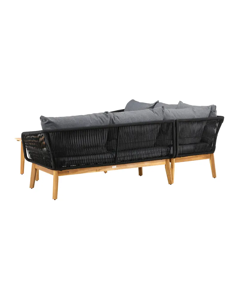 Chania Gartenlounge mit Ecksofa und Couchtisch aus Akazie, Ansicht 8
