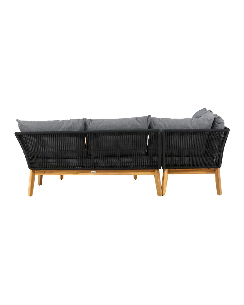 Chania Gartenlounge mit Ecksofa und Couchtisch aus Akazie, Ansicht 9