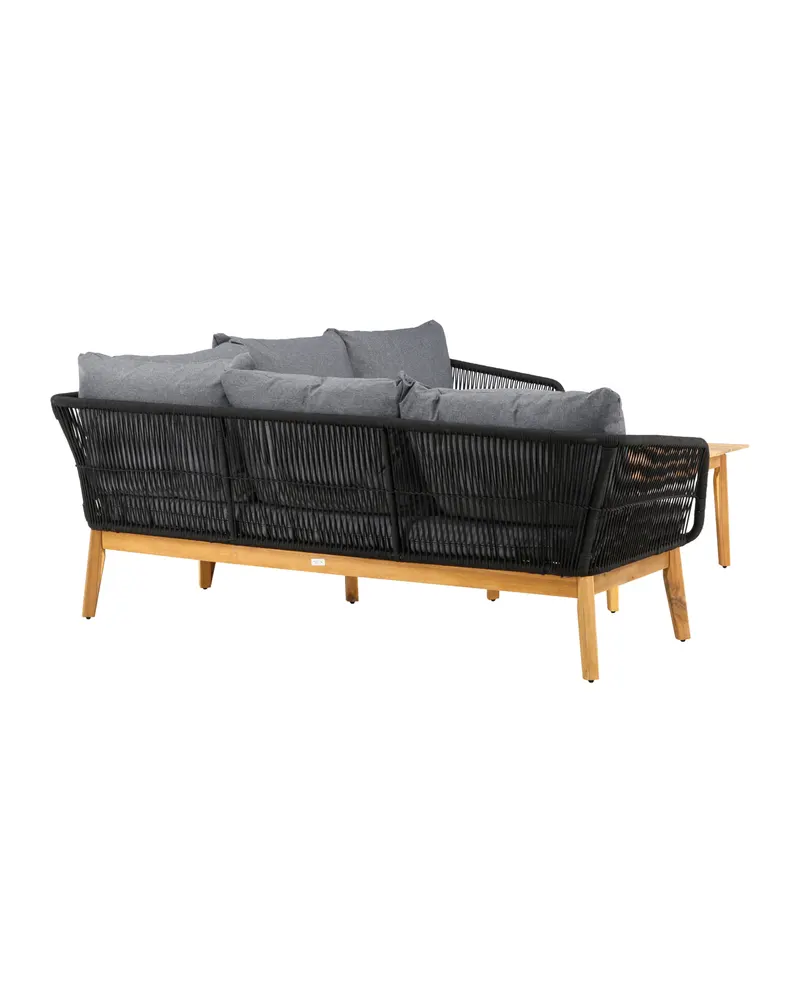 Chania Gartenlounge mit Ecksofa und Couchtisch aus Akazie, Ansicht 4