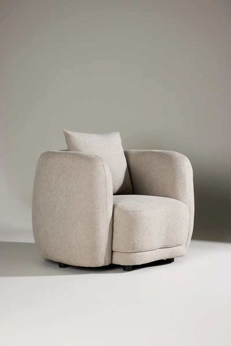 Cielo Bouclé-Sessel, im Wohnraum, Ansicht 1