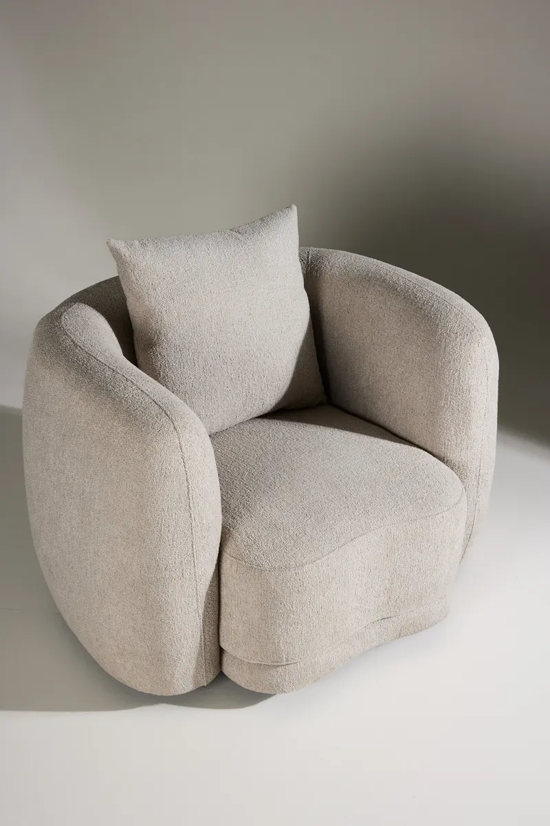 Cielo Bouclé-Sessel, im Wohnraum, Ansicht 4