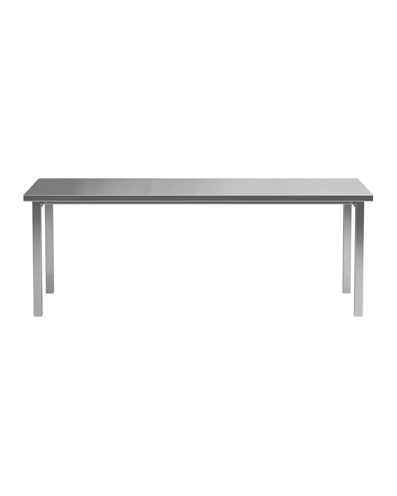 Cilo Esstisch aus Edelstahl 210 × 95 cm für 8 Personen